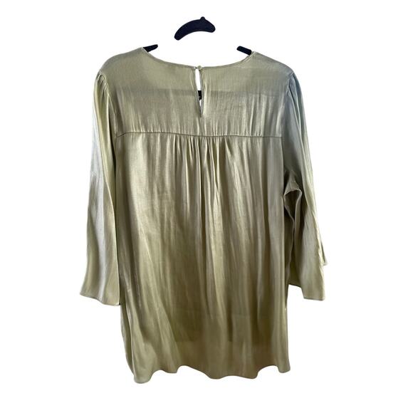 Cato Sage Green Satin Layered Blouse Women’s 18/20W - Picture 2 of 5